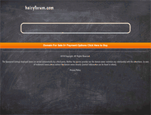 Tablet Screenshot of hairyforum.com